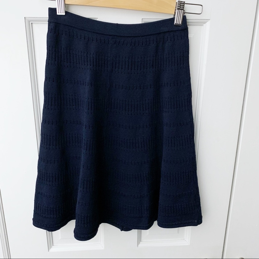 Sandro Perforated Knit Skirt - Picture 1 of 7